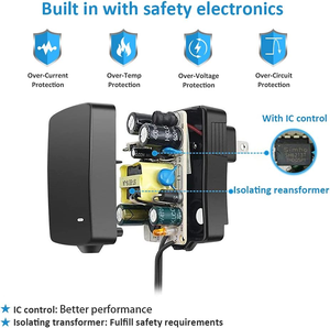 Adaptador Universal AC de 12W, cargador DC de 3V-12V 1A para routers, altavoces, cámaras CCTV, teléfonos inteligentes, concentrador USB, grabadora GPS con 8 conectores DC - Product Image 2