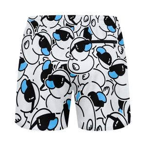 Shorts de surf personnalisés en maille 100% polyester sublimé, séchage rapide, style streetwear pour les sports de piscine et de plage - Product Image 6