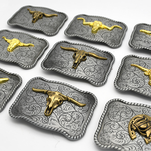 40mm Zinc Alloy Vintage Plate <b>Belt</b> <b>Buckle</b> for Leather Western Cowboy Men's <b>Belt</b> Metal Replacement <b>Buckle</b> - Product Image 6
