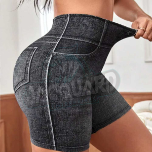 Shorts en jean élégants pour femmes, 100% coton, taille haute, shorts en jean décontractés pour femmes, shorts en jean tendance pour l'été, tenue streetwear tendance - Product Image 3