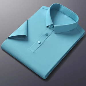 Polo pour homme à porter au quotidien, style minimaliste, vêtements décontractés à la mode, polo pour homme - Product Image 3