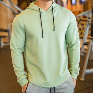 Sweat-shirts pour hommes avec logo personnalisé, marque privée, vêtements de sport pour la salle de sport, sweat-shirt en polyester personnalisé - Product Image 4