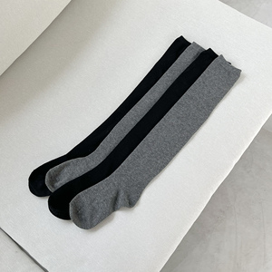 Calze da donna in cotone pettinato sopra il ginocchio, traspiranti, calde, casual, per uso quotidiano, autunnali, per yoga, con bordo a polsino - Product Image 3