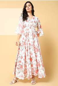 เดรสยาวปักลายคอวีแขนยาวผ้าฝ้ายสำหรับผู้หญิงฤดูร้อน  เดรสยาวลายเครื่องบินวินเทจสำหรับผู้หญิง ไซส์ S-5XL ไซส์พลัส - Product Image 5