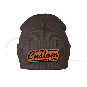 Wholesale Winter Beanie Cap <b>Warm</b> Knitted Men Beanie <b>Hat</b> Embroidery Custom Logo Beanie Caps - Product Image 6