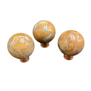 Sphère de jaspe Maligano naturel, pierre polie, pour la décoration de la maison et la collection de cristaux, 3 à 5 cm, disponible jusqu'à 10 cm - Product Image 1