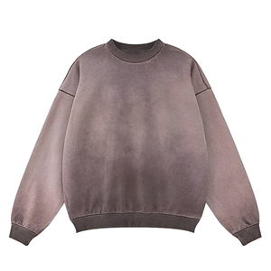 Sweat-shirt personnalisé unisexe en molleton 100 % coton respirant, écologique, délavé à l'acide, de haute qualité, coupe classique, 300g - Product Image 5