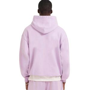 Sweat à capuche surdimensionné pour homme, 100 % coton, doublé polaire, tissu français, logo brodé, respirant, écologique, fabriqué sur mesure - Product Image 4