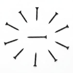 Tornillos de Acero al Carbono Negro Clase 8.8 PDC, Rosca Gruesa, Cabeza Pan, Acabado Fosfatado para Fijación de Paneles de Yeso, Modelo 9 (Pulgadas/Métrico) - Product Image 5
