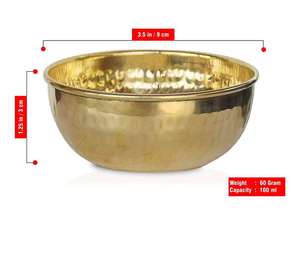 Bol à dessert moderne en laiton de qualité supérieure, compatible lave-vaisselle, écologique, à prix raisonnable pour la maison et les fêtes - Product Image 3