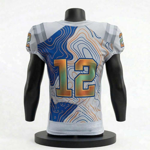 Maillot de football américain personnalisé, uniforme d'équipe léger, respirant, vêtements de sport athlétiques durables pour les entraînements et les matchs - Product Image 2