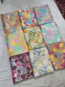 Tela Brocada Rangkat de Peso Medio, Ecológica y Orgánica de Alta Calidad, Tela Jacquard Tradicional de Lujo para Vestidos de Novia Lehenga - Product Image 2