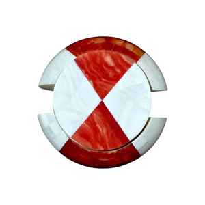 Ensemble de dessous-de-verre en marbre indien, artisanat fait main, dessous-de-verre élégants pour la décoration de table, cadeau - Product Image 4