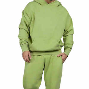 Conjunto Deportivo Oversize para Hombre, 100% Algodón, Color Liso, Transpirable, Cálido para Invierno, Última Tendencia - Product Image 3