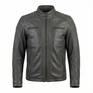 Chaqueta de Motociclista de Cuero Genuino para Hombre de la Mejor Calidad, Nueva Colección de Invierno, Chaquetas de Motocicleta con Protecciones Desmontables Personalizadas - Product Image 1