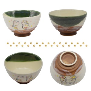 Bol à Matcha Peint à Motif de Chat Ludique, Qualité Supérieure, Deux Tailles, Charmant Ensemble de Table à Thé Transparent Fait Main - Product Image 3