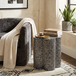 High Quality Mother of Pearl Capiz Shell Side <b>Table</b> for Living Room Customized Color Capiz <b>Stool</b> Home Furniture made in Vietnam - Product Image 6