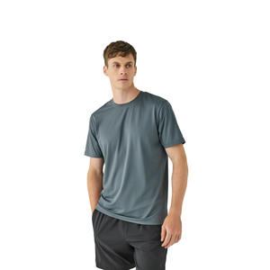 เสื้อยืดออกกำลังกายผู้ชาย แขนสั้น คอกลม ทรงโอเวอร์ไซส์ สกรีนโลโก้ด้านหน้า พิมพ์ลายดิจิตอล เป็นมิตรกับสิ่งแวดล้อม แห้งเร็ว ระบายอากาศได้ดี - Product Image 2