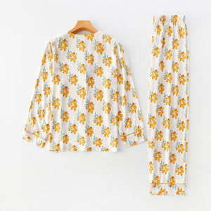 ชุดนอนผ้าฝ้ายระบายอากาศสำหรับผู้หญิงชุดนอนนุ่มสบาย - Product Image 2