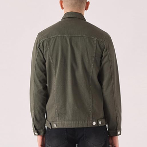 High Quality 2025 <b>Men</b> <b>Denim</b> <b>Jacket</b> Casual Fall Oversized Jean Coat with Button-Up Design jacker for man - Product Image 3