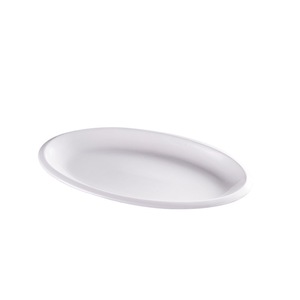 All-size Oval Ceramic 6-Piece Dinnerware <b>Set</b> White Minimalist Design Smooth Glossy Underglaze <b>Microwave</b> Dishwasher Oven Safe - Product Image 6