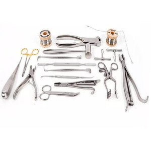 Ensemble de 17 instruments chirurgicaux orthopédiques vétérinaires de haute qualité en acier inoxydable, manuels, approuvés CE, pour usage hospitalier - Product Image 2