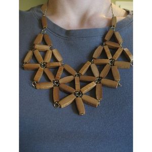 Vintage Eco-Friendly Wooden Jewelry Necklace for Women Handcrafted From Bamboo and Wood - Product Image 6
