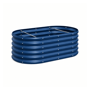 Bacs de plantation ovales surélevés en métal galvanisé pour l'extérieur, vente en gros, pour légumes, modèle GB026 - Product Image 1