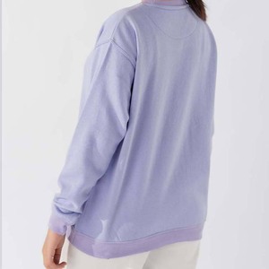 Women <b>Vintage</b> Custom <b>Oversized</b> O-Neck Casual Pullover Loose Fit Long Sleeve Knitted Polyester/Cotton Eco-Friendly <b>Sweatshirt</b> - Product Image 3