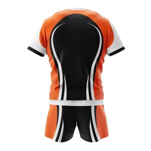 Uniforme de rugby personnalisé OEM, tissu respirant à séchage rapide, respectueux de l'environnement, coutures renforcées, vêtements de sport confortables et durables - Product Image 4