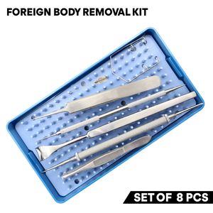 Kit de Extracción de Cuerpos Extraños, 8 Piezas, Instrumentos Quirúrgicos Oftálmicos de Acero Inoxidable, Juego de Cuidado Ocular de Grado Alemán - Product Image 2
