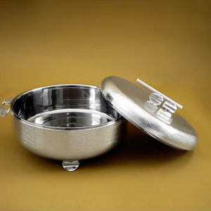 Olla Moderna de Acero para Servir Alimentos, Ecológica, Apta para Inducción y Gas, con Tapa, el Mejor Servidor Aislado para el Hogar - Product Image 2