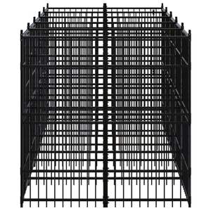 กรงสุนัขเหล็กเคลือบผงสีดำขนาดใหญ่ 99.1 ตารางฟุต แข็งแรงทนทาน สำหรับใช้ในสวนหลังบ้าน - Product Image 4