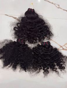 Extensiones de Cabello Remy de Doble Trama, Cabello Indio Virgen Rizado, Textura Suave, Brillo Natural, Lisas, con Clip, Más Vendidas - Product Image 4