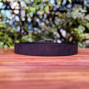 Cinturón de Cuero de Búfalo de Lujo para Hombre, Color Marrón Liso, Formal, con Hebilla de Aleación de Zinc de 35 mm, Duradero para Oficina y Vestir - Product Image 4