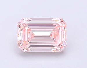 Diamant rose fantaisie de 1,09 carat, taille émeraude, cultivé en laboratoire CVD, clarté VS1, polissage excellent, pierre précieuse non montée pour la création de bijoux - Product Image 1