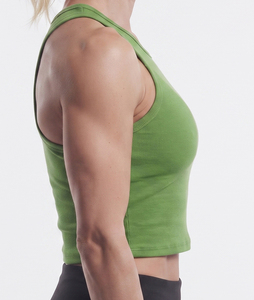 Top Corto Deportivo para Mujer, Personalizado, 100% Poliéster, Sin Mangas, para Gimnasio, Entrenamiento, Fitness, Ajuste Delgado - Product Image 5