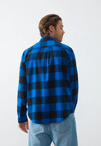 Chemises en flanelle à carreaux unisexes en polyester de luxe pour hommes, respirantes, en coton épais, à boutons, pour garçons, en promotion - Product Image 3