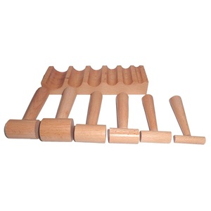 Bloc de façonnage en bois de haute qualité pour cannelures en U et outils de façonnage de bijoux, avec 6 marteaux - Product Image 3