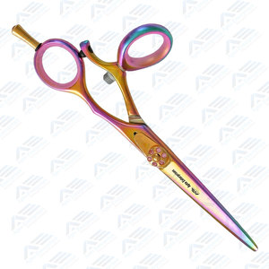 Tijeras de Peluquería Profesionales Gold Rainbow Swivel de 6.0 Pulgadas, Acero Inoxidable 440c, Mango Super Cut, 15g, Ecológicas, Duraderas, con Cuchillas Afiladas - Product Image 6