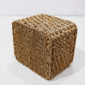 Modern Square Seagrass Storage <b>Cube</b> Open Shelf Organizer <b>Basket</b> Eco-Friendly for Hotel Use - Product Image 5
