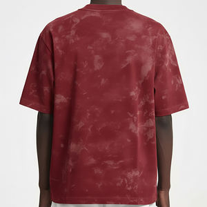 T-shirt pour homme délavé à l'acide, 100% coton, impression personnalisée par transfert thermique, logo vintage, manches courtes, coupe ajustée, épaules tombantes, sur mesure - Product Image 5