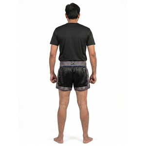 Men's Custom Muay Thai Recycled Micro Satin Competition Fight Shorts-OEM Private <b>Label</b> - Product Image 2