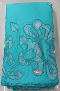 Écharpe/Stole Traditionnelle Ethnique pour Femmes et Filles, Douce, 100% Perles, Tissée à Motifs Floraux, Broderie Ajourée, Bordure Festonnée - Product Image 5