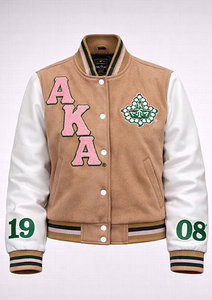 Custom Women's Classic Varsity Letterman Jacket College Style Baseball Bomber <b>Coat</b> Casual Fashion Outerwear Premium Quality - Product Image 4