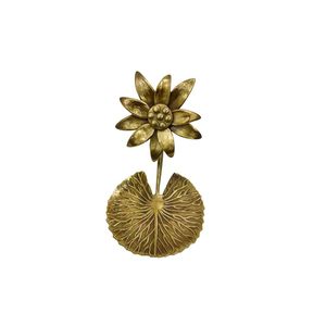 Handcrafted Brass Flower Jewelry Holder Stand <b>Decorative</b> Metal Ring Earring Organizer Tray for Dressing <b>Table</b> Vanity Home - Product Image 5