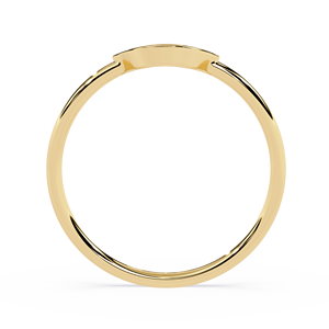 แหวนทองคำแท้ทรงกลมดีไซน์คลาสสิกสำหรับผู้หญิง 10k 14k 18k เหมาะสำหรับเป็นของขวัญ งานหมั้น วันครบรอบแต่งงาน - Product Image 3