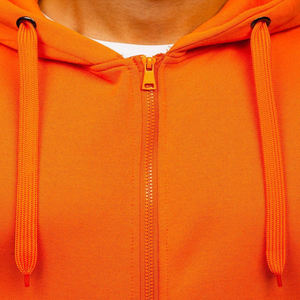 Sudadera con capucha de algodón para hombre, forro polar cepillado, cremallera completa, cálida y aislante para clima frío y uso al aire libre. - Product Image 2