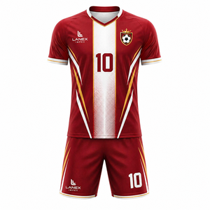 Conjunto de Uniforme de Fútbol Personalizado para Hombre, Camiseta y Pantalones Cortos de Fútbol Sublimados, Ropa de Entrenamiento y Partido, Absorbe la Humedad, Fabricante de Equipaciones de Equipo - Product Image 1