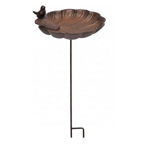 Bain d'oiseaux de jardin très tendance, décoration de luxe en métal et fer pour l'extérieur, taille, forme et couleur personnalisables - Product Image 1